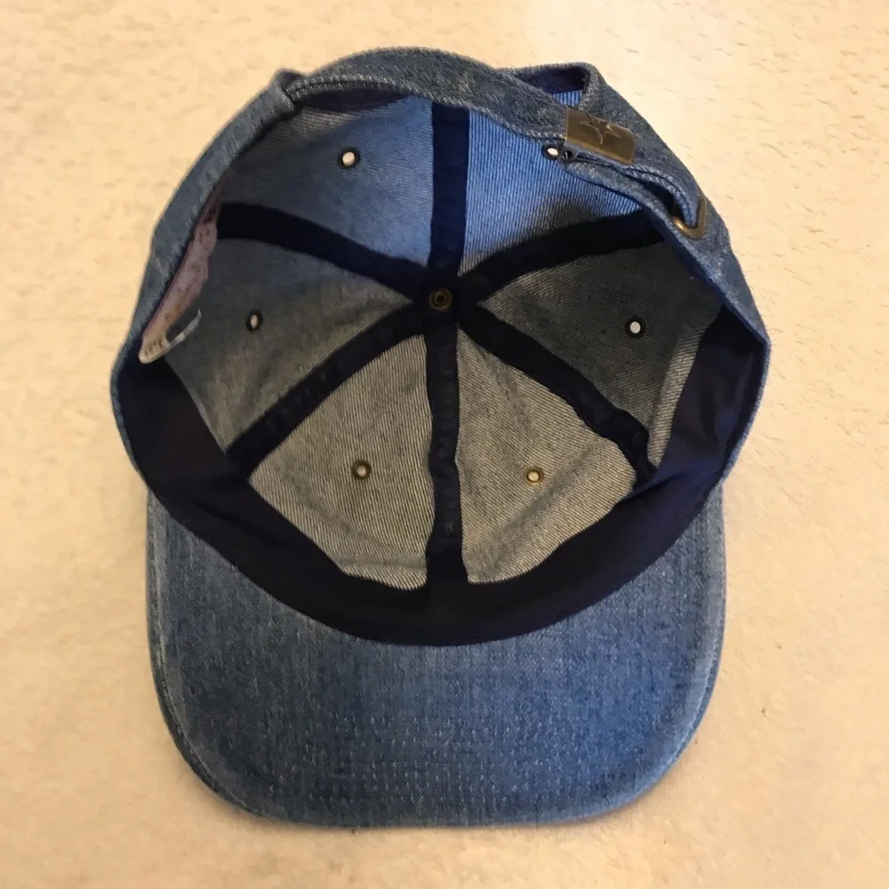 Faded Glory Adjustable faux Blue Jean Ball Cap